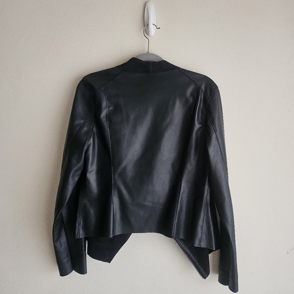 Blank NYC Faux Leather Drap Jacket - Picture 4 of 4